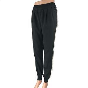 Joie Women Black White High Waisted Pull On Athletic Jogger Sweat Pants Size XS
